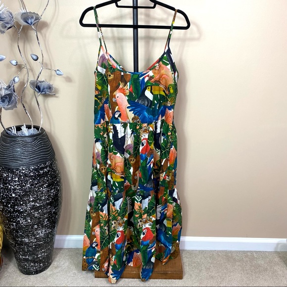 FARM Rio Dresses | Levis X Farm Rio Tiered Midi Dress | Poshmark